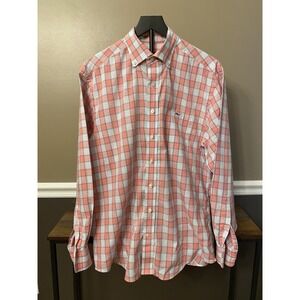 Vineyard Vines Classic Fit Pink Long Sleeve Tucker Shirt By Shep & Ian Sz Medium